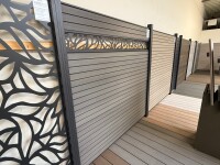 174 x 179 cm (BxH) GROOVE BPC-Steckzaun-Set NORDSTRAND Coextrudiert, Farbton: Basaltgrau / Anthrazit, Set besteht aus: 9x BPC-N&F-Dielen (20x195x1778mm) Art.- Nr.: NS132