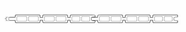 20 x 195 x 1778 mm GROOVE BPC-Einzelprofil NORDSTRAND Coextrudiert, Farbton: Basaltgrau zur individuellen Ergänzung Art.- Nr.: NS138