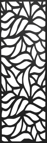 2,5 x 1780 x 600 mm Deko-Element 600 VivaView® NORDSTRAND Deko-Element Floral Alu-Anthrazit-Optik, Pulverbeschichtet für Steckzaunsystem, incl. Adapter-Set in Silber Art.- Nr.: NSRG5