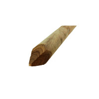 50 mm x 1,20 m Baumpfähle gespitzt,zylindrisch gefräst & gespitzt, Kopf gefast Kiefer Kesseldruckimprägniert grün oder braun 108 Stück im Pak./gestöckert