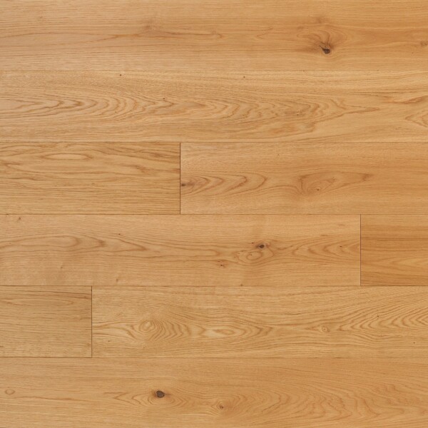 20 x 140 mm Massivholzdielen Eiche Natur Systemlängen, 4-seitig gefast, rundum N+F Wohnfertig geölt (Rubio Monocoat Pure)100% FSC-Zertifiziert, Systemlängen 200 cm (kürzeste Länge 60 – 220 cm), VE 5 Lagen = 1,54 qm / Pak.