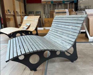 27 x 55 x 1480 mm Accoya Rahmenholz für Waldsofa /...
