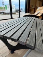 27 x 55 x 1480 mm Accoya Latten für Waldsofa im Karton, 4-seitig gehobelt, Kanten: 2-3 mm gerundet, u/s hobelfallend nachsortiert, VE: 30 St. / 148 cm