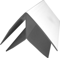 Eckprofil 90° mit 17 mm Aufnahme Weiß, 600 cm Lang