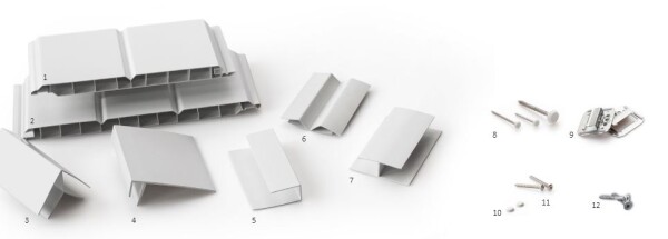 Profilbrettkralle PCS 5 für N+F Profile 15/17 mm VE = 250 Stück à Pckg.