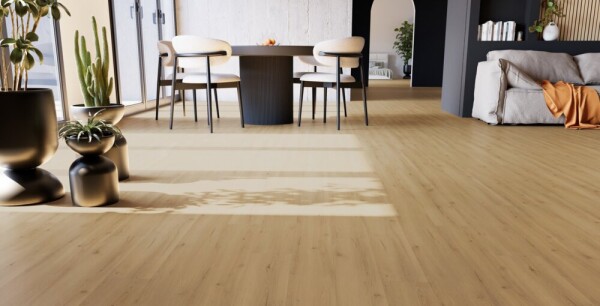 5,5 x 228 x 1524 mm Designboden XL Landhausdiele Rigid-Comfort "Fondo" incl. Trittschall, 0,55 mm Nutzschicht, Verlegesystem: AngleAngle, Synchronprägung, Microfase, Pak. 8 St. / 2,78 qm (Gewicht: 24,46 kg/Pak.), Palette: 122,144 qm