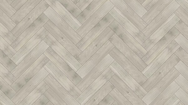 5,7 x 126 x 610 mm Rigid Klick Vinyl, Solution 2 in 1, Fischgrät Eiche  Hellgrau incl. Trittschalldämmung, 0,55 mm Nutzschicht - Microfase - Klick-System DropDown - keramikgehärtete Oberfläche (VE: 4,62 qm /2x 2,31 qm)