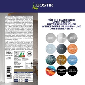 Bostik H751 Supergrip Xtrem SUPERGRIP XTREM ist ein vielseitig anwendbarer einkomponentiger Klebdichtstoff, 290 ml Kartusche (VE: 12 St.)