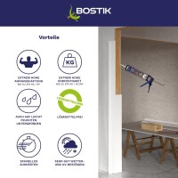 Bostik H751 Supergrip Xtrem SUPERGRIP XTREM ist ein vielseitig anwendbarer einkomponentiger Klebdichtstoff, 290 ml Kartusche (VE: 12 St.)