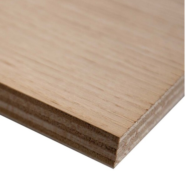 16 x 1250 x 2500 mm SAIS Saunaplex Eiche A Platte, Deckfurnier Espe A, Rückseite Werkswahl, Verleimung nach EN 314-2 (Klasse2), 7-fach, Dichtgefügte Ceiba Mittellagen