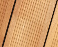 23 x 118 mm Robinie Terrassendiele ungedämpft, DK 1-2, technisch getr. Ca. 13-15%, fein geriffelt, in der länge keilgezinkt, Länge: 400, 500 & 600 cm (Eingabe bei Bestellung / Menge = Lfm.) - Abverkauf