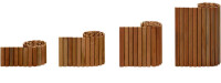 Hartholz-Rollboarder 20 x 180 cm, Hartholzleisten abgerundet, ca. 20 x 45 mm, glatt gehobelt, auf jeweils 2 Stahldrähten rückseitig geheftet (Stückreis)