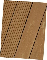 45 x 145 mm Bangkirai Blue Star Premium KD, beids. Kombi Profil, eins. Trapez - eins. Glatt, Längen ab 244 bis 488 cm je nach Verfügbarkeit (Eingabe bei Bestellung / Menge = Lfm.)
