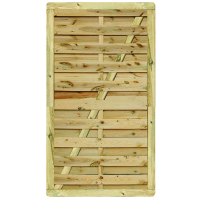 100 x 180 cm Dichtzaun-Tor Föhr, nord. Fichte Kesseldruckimprägniert grün, Rahmen 42 x 68 mm gehobelt, Lamellen 8 x 95 mm glatt gehobelt, V2A geschraub OHNE Einbauvorbereitung für Einsteckschloß