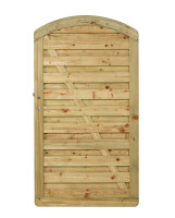 100 x 180/ 160 cm Bogen-Dichtzaun Tor Pellworm, KDI ohne Schloß und Beschlag