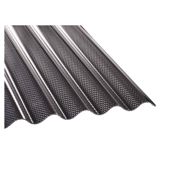 TEJEMACRO PC WABE 2,8mm, 1045 x 7000 mm, lichtgrau Runde Welle S76/18Temperaturbeständigkeit von -40°C bis +120°C, schwer entflammbar (B1 nach DIN 4102),  Art.-Nr.: T&J-62770