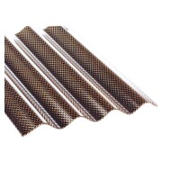 TEJEMACRO PC WABE 2,8mm, 1045 x 3000 mm, bronze, Runde Welle S76/18Temperaturbeständigkeit von -40°C bis +120°C, schwer entflammbar (B1 nach DIN 4102),  Art.-Nr.: T&J-62830