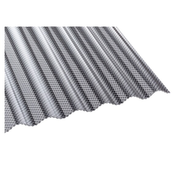 TEJESINUS WABE Acryl 3 mm, 1045 x 3500 mm, glasklar S 76/18 runde Wellehohe Lichtdurchlässigkeit, Brandklasse B2,  Art.-Nr.: T&J-64035