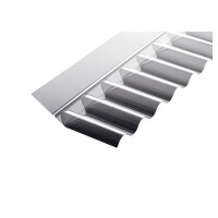 TEJESINUS-Wandanschluß, 1045 x 150 x 60 mm, Acryl, glasklar S 76/18 runde Welle, ,  Art.-Nr.: T&J-66305