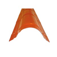 Firstblech halbrund für Pfannenblech, 0,5 mm mit 60 my TTHD Besch. Farbe:, ,  Art.-Nr.: T&J-68944