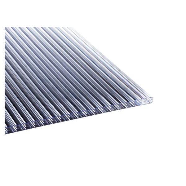 Polyclear-Polycarbonat S3P , 1200 x 6000 mm, glasklar, 16 mm gute Wärmedämmung, geringes Flächengewicht,  Art.-Nr.: T&J-70160