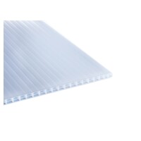 Polyclear-Polycarbonat S3P , 980 x 3000 mm, weiß-opal, 16 mm gute Wärmedämmung, geringes Flächengewicht,  Art.-Nr.: T&J-70230