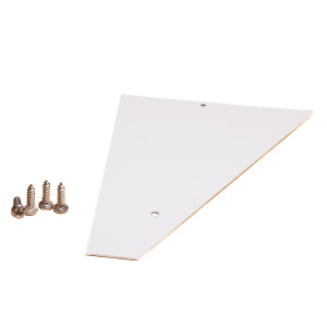 Wandanschluß-Seitenteilset, WEIß (2 Winkel/4...