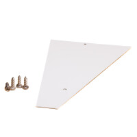Wandanschluß-Seitenteilset, WEIß (2 Winkel/4 Schrauben) , ,  Art.-Nr.: T&J-74027