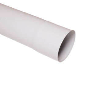 TJ90 Alu-Fallrohr 1000 mm, weiß RAL 9016 , ,...