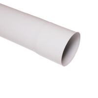 TJ90 Alu-Fallrohr 2000mm, weiß RAL 9016 , ,  Art.-Nr.: T&J-74144