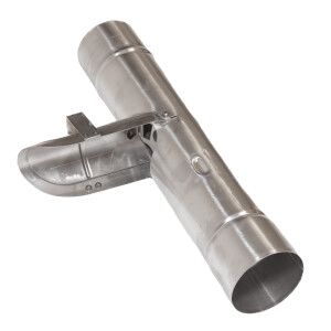 TJ90 Alu-Regenwasserklappe, pressblank mit Laubfang, ,...