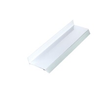 Wandanschlußprofil 120 mm, Alu, 5100 mm, WEIß RAL 9016 inkl. Dichtung weiß, ,  Art.-Nr.: T&J-76215