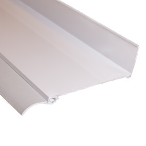 Wandanschlußprofil 120 mm, Alu, 4100 mm, ANTHRAZIT...