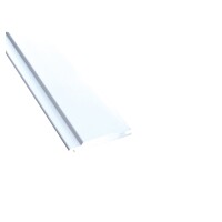 Kömapan Nut+Feder-Massivprofil, reinweiß wsws, a 6 m UV-Beständig, Stoß- und Druckstabil,  Art.-Nr.: T&J-80602