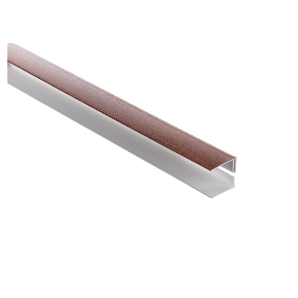 Heering Startprofil 2-tlg. 16,5 mm , 6000 mm GRAU, 0603UV-Beständig, unverrottbar,  Art.-Nr.: T&J-80734