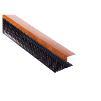 Heering Lüftungsprofil, 80 mm, 6000 mm SCHWARZ, 0617, für Mammut-PaneeleUV-Beständig, unverrottbar,  Art.-Nr.: T&J-80749