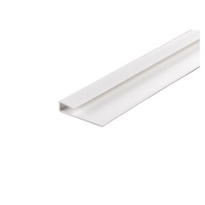 Abschlußprofil, 2500 mm  für 6 mm, weiß...