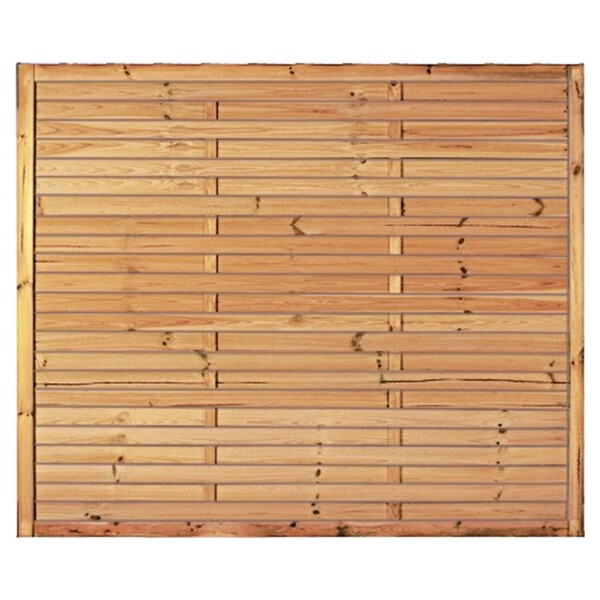 Lamellenzaun 180 x 150 cm, Rahmen 34/54 mm, kdi grün wetterfest imprägniertes Holz, starker Rahmen 34 x 54 mm,  Art.-Nr.: T&J-10003