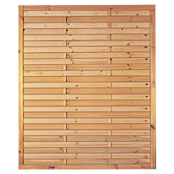 Lamellenzaun 150 x 180 cm, Rahmen 34/54 mm, kdi grün wetterfest imprägniertes Holz, starker Rahmen 34 x 54 mm,  Art.-Nr.: T&J-10007