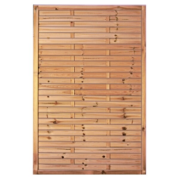 Lamellenzaun 120 x 180 cm, Rahmen 34/54 mm, kdi grün wetterfest imprägniertes Holz, starker Rahmen 34 x 54 mm,  Art.-Nr.: T&J-10011