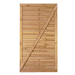 Tor für Lamellenzaun 100 x 180 cm, Rahmen 45/70 mm,...