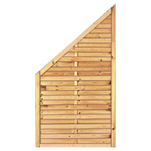 Lamellenzaun-ECKE 100 x 180/90 cm, Rahmen 34/54 mm...