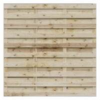 SKALÖ-Serie kdi-grün, 180 x 180 cm, Bretter sägerau, ca. 10 x 100 mm Riegel 15/70 mm, mit Baumkantewetterfest imprägniertes Holz, die Zaunbretter sind sägerau und können mit Rindenresten sein,  Art.-Nr.: T&J-10101