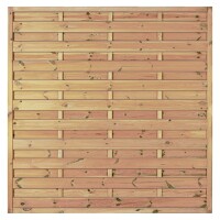 Maxi-Massiv-Zaun 180 x 180 cm, Rahmen 45/45 mm, kdi grün Lamellen geriffelt & geschraubtwetterfest imprägniertes Holz, starker Rahmen 45 x 45 mm,  Art.-Nr.: T&J-11001