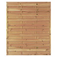 Maxi-Massiv-Zaun 150 x 180 cm, Rahmen 45/45 mm, kdi grün Lamellen geriffelt & geschraubtwetterfest imprägniertes Holz, starker Rahmen 45 x 45 mm,  Art.-Nr.: T&J-11007
