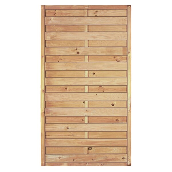 Maxi-Massiv-Zaun 100 x 180 cm, Rahmen 45/45 mm, kdi grün Lamellen geriffelt & geschraubtwetterfest imprägniertes Holz, starker Rahmen 45 x 45 mm,  Art.-Nr.: T&J-11015