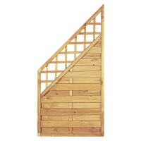 Maxi-Massiv-Ranki-ECKE 90 x 180/90 cm, Rahmen 45/45 mm, kdi grün Lamellen geriffelt & geschraubtwetterfest imprägniertes Holz, starker Rahmen 45 x 45 mm,  Art.-Nr.: T&J-11250