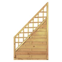 Maxi-Massiv-Ranki-ECKE 90 x 150/60 cm, Rahmen 45/45 mm, kdi grün Lamellen geriffelt & geschraubtwetterfest imprägniertes Holz, starker Rahmen 45 x 45 mm,  Art.-Nr.: T&J-11251