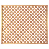 Diagonal-Rankzaun 180 x 150 cm, MW 6 x 6 cm, Rahmen 45/45 mm, kdi grün Leisten 12 x 30 mm, genageltwetterfest imprägniertes Holz, starker Rahmen 45 x 45 mm,  Art.-Nr.: T&J-11613