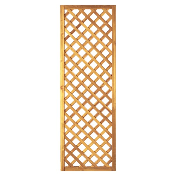 Diagonal-Rankzaun 60 x 180 cm, MW 6 x 6 cm, Rahmen 45/45 mm, kdi grün Leisten 12 x 30 mm, genageltwetterfest imprägniertes Holz, starker Rahmen 45 x 45 mm,  Art.-Nr.: T&J-11614